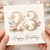 23rd Birthday Card, Floral Happy Birthday Card for Her