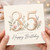 35th Birthday Card, Floral Happy Birthday Card