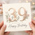 39th Birthday Card, Floral Happy Birthday Card