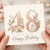 48th Birthday Card, Floral Happy Birthday Card