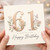 61st Birthday Card, Floral Happy Birthday Card