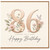 86th Birthday Card, Floral Happy Birthday Card
