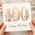 100th Birthday Card, Elegant Floral Happy Birthday Card