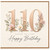 110th Birthday Card, Floral Happy Birthday Card for Her