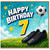 7th Birthday Card, Football Card, Happy Birthday 7