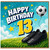 13th Birthday Card, Football Boots and Soccer Balloon Design