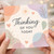 Thinking of You Today Card - Pastel Abstract Hearts and Leaves, Soothing Support & Sympathy Greeting Card