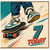 7th Birthday Card, Retro Skateboard Design, 7 Today