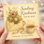 Thinking of You Card - Sending Kindness Your Way - Floral Envelope and Tea Illustration - Support & Care Card for Friend, Family or Colleague, perfect for Thinking of You Week