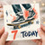 7th Birthday Card, Skateboard Design