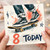 8th Birthday Card, 8 Today Skateboard Card