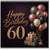 60th Birthday Card, Happy Birthday 60 Card with Balloons and Gifts