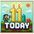 11th Birthday Card, Pixel Art Gaming Style Today Card