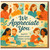 Employee Appreciation Day Card - We Appreciate You - Workplace Thank You Card for Staff, Colleagues and Teams