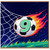 9th Birthday Card, Soccer Football Goal Flame Design