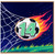 14th Birthday Card, Football Soccer Ball Flame Design