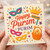 Happy Purim Greeting Card - Colourful Festive Design with Masks, Crown, Grogger and Hamantaschen Basket - Jewish Holiday Celebration Card