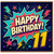 11th Birthday Card, Comic Style Happy Birthday Card