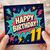 11th Birthday Card, Comic Style Happy Birthday Card