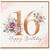 16th Birthday Card, Floral Happy Birthday Card