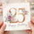 25th Birthday Card, Floral Happy Birthday Card