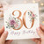 30th Birthday Card, Elegant Floral Happy Birthday Card