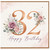 32nd Birthday Card, Floral Happy Birthday Card for Her