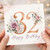 32nd Birthday Card, Floral Happy Birthday Card for Her