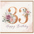 33rd Birthday Card, Floral Happy Birthday Card for Her