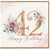 42nd Birthday Card, Floral Happy Birthday Card