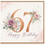67th Birthday Card, Floral Happy Birthday Card