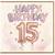 15th Birthday Card, Pastel Balloon Design