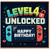 4th Birthday Card, Level 4 Unlocked Gaming Birthday Card