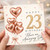 23rd Birthday Card, Rose Gold Heart Balloon Happy 23rd Birthday Card