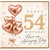 54th Birthday Card, with Rose Gold Heart Balloons and Have an Amazing Day Message