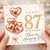 87th Birthday Card, Happy 87th Birthday Card, Have an Amazing Day