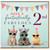 2nd Birthday Card, Have a Fantastically Fabulous 2nd Birthday Card with Party Animals