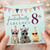 8th Birthday Card, Have a Fantastically Fabulous Birthday Card with Party Animals