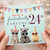 24th Birthday Card, Fun Cute Party Animals Design