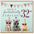 32nd Birthday Card, Have a Fantastically Fabulous 32nd Birthday Card with Party Animals