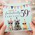 59th Birthday Card, Have a Fantastically Fabulous 59th Birthday Card with Party Animals