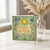 Hello Spring Greeting Card - Stained-Glass Style Sun, Swallow and Blossom Illustration - Seasonal Floral Card for Friends, Family and Colleagues