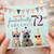 72nd Birthday Card, Have a Fantastically Fabulous 72nd Birthday Card with Party Animals