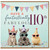 110th Birthday Card, Have a Fantastically Fabulous 110th Card with Party Animals