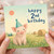 2nd Birthday Card, Cute Piglet Farm Party Card