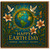 Happy Earth Day Card - Ornate Globe with Sun Rays, Doves, Butterflies and Lilies, 'Honor • Protect • Renew' Environmental Message