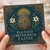 Blessed Orthodox Easter Card - Ornate Jewel-Style Egg with Lilies and Radiant Gold Detailing on Deep Blue - Elegant Religious Easter Greeting