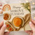 Happy Shrove Tuesday Pancake Day Card - Cosy Neutral Pancakes with Honey Dipper, Figs & Daisies, Pastel Rainbow Illustration - Seasonal Greeting