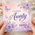 Aunty Birthday Card, To an Amazing Aunty Happy Birthday Floral Butterfly Design