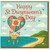 St Dwynwen's Day Card - Patchwork Heart Hot Air Balloon Seaside Design with 'Happy St Dwynwen's Day' Greeting - Welsh Love Day Romantic Card